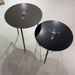 2 Satz Tisch Emboss Metall Mitternachtsblau Dunkelblau Grau Und Rauch Gepudert Anthrazit Mit Kornblume Gelasert