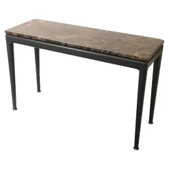 Ablagetisch Pico Marmor Emperador Gestell Schwarz