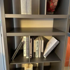 Anbaukombination Wall System Lack Matt Visione Anthrazit Inklusive Beleuchtung