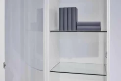 Anbausystem Jil WK 412 Lack Hochglanz Weiß Klarglas