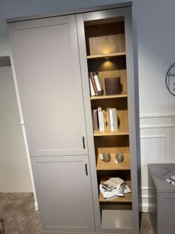 Anbauwand Caseda Lack Platingrau Mit Beleuchtung Und Trafo