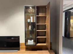 Anbauwand Cubus CWW114B Nussbaum Naturöl 9 Griff Touchbeschlag TB