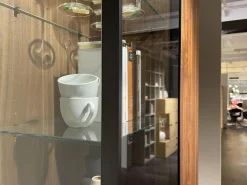 Anbauwand Cubus CWW114B Nussbaum Naturöl 9 Griff Touchbeschlag TB