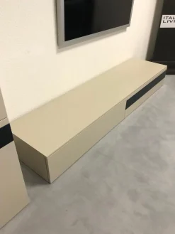 Anbauwand Horizon Lack Ecru Matt Grau