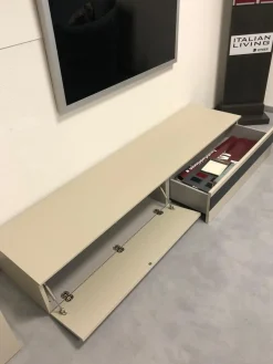 Anbauwand Horizon Lack Ecru Matt Grau