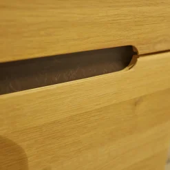 Anbauwand Laguna Wildeiche Massiv Bianco Geölt Mit LED-Beleuchtung