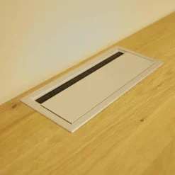 Anbauwand Laguna Wildeiche Massiv Bianco Geölt Mit LED-Beleuchtung