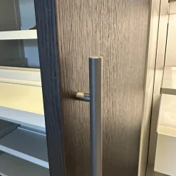 Ankleide Collect Plus Korpus Lack Greige Beige Front Raucheiche Dunkel Schwarz Mit Beleuchtung