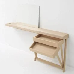 Anlehnschreibtisch Pivot Desk Eiche C 28 Whitewax