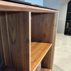 Anrichte Cubus Pure Nussbaum Naturöl Mit Farbglas Bronze Matt