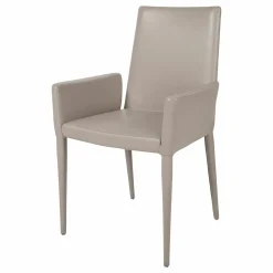 Armlehnstuhl Bella HP Leder Anilina Perla 9230 Giorgetti Grau Rosa