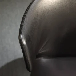 Armlehnstuhl Hola Leder Scozia Schwarz