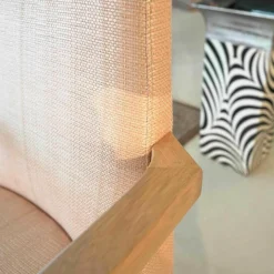 Armlehnstuhl Lexington Stoff Orange Rosa Holz