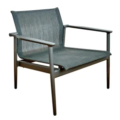 Armlehnstuhl Lounge Chair 180 Bezug Sling Anthrazit Aluminiumgestell Meteor Anthrazit Pulverbeschichtet