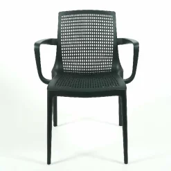 Armlehnstuhl Twin Sitz- und Rückenfläche Netzstruktur Anthrazit