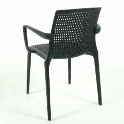 Armlehnstuhl Twin Sitz- und Rückenfläche Netzstruktur Anthrazit