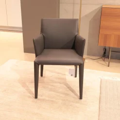 Armlehnstuhl Vol Au Vent SVB Lederzogen Beta BT 252 1231251 Grau