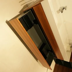 Badprogramm Collection Unterschrank Oberschrank Vitrine Mineralmarmor Nussbaum