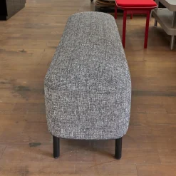 Bank Amie Bezug Stoff Kvadrat Sonar 732 Schwarz-Weiß