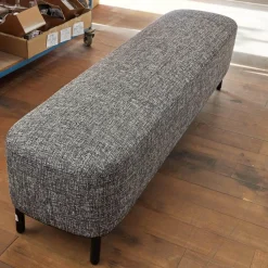 Bank Amie Bezug Stoff Kvadrat Sonar 732 Schwarz-Weiß