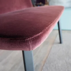 Bank Back Me Up Two Stoff Harald 382 Rot Gestell Eiche Carbon Anthrazit