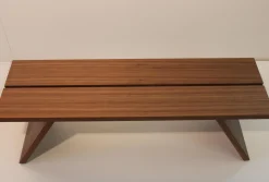 Bank Bench Massivholz Mit Mittelfuge 01 Nussbaum Matt Klein