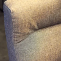 Bank D-Light Stoff Remix Grau Gestell Schwarz