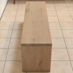 Bank Eiche Ast Weiß Geölt