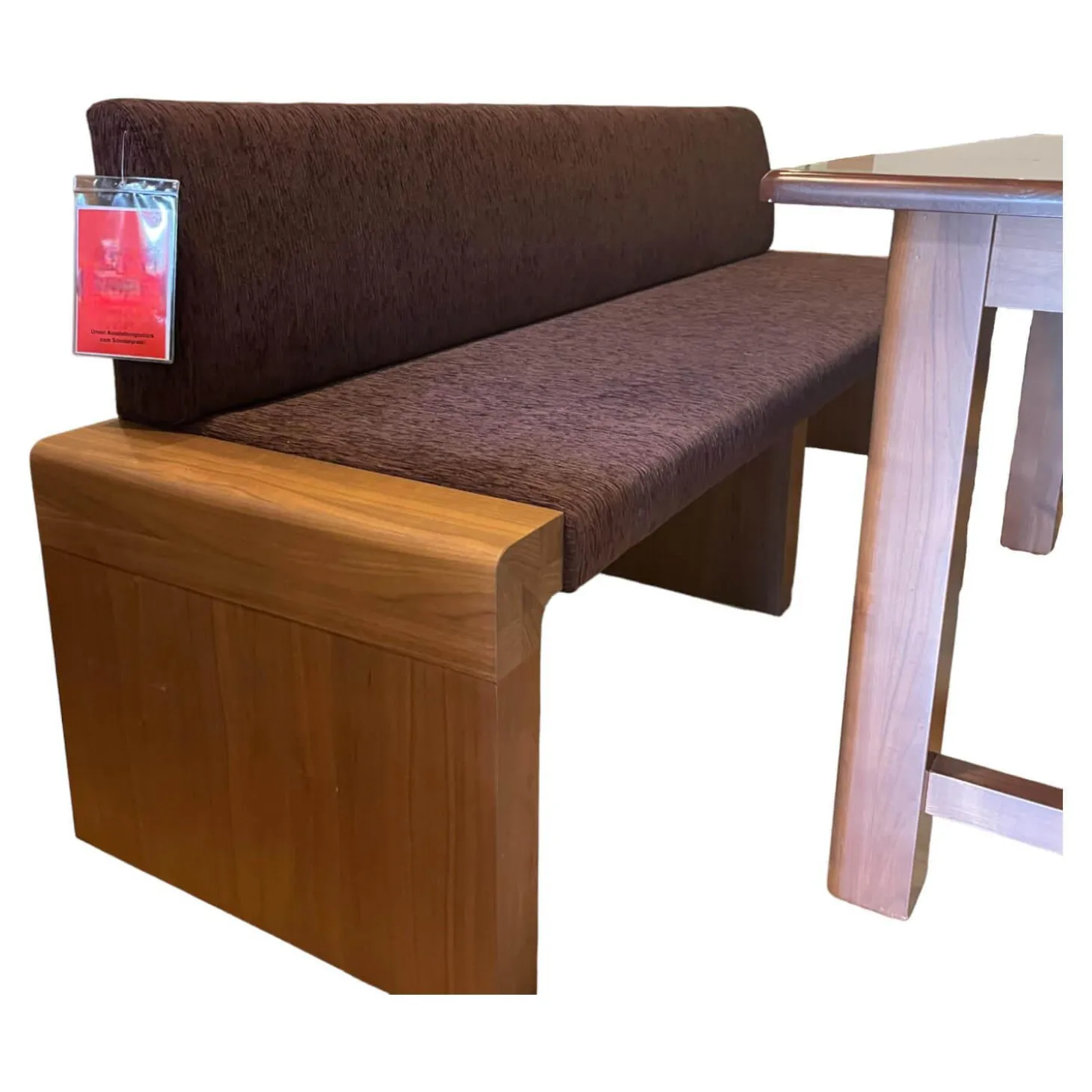 Bank Etra 313105 Bezug 92H001 Gestell Nußbaum Gebeizt 55