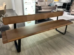 Bank Nox Leder L1 Origon Sepia 41574 Braun Und Nussbaum Gestell Schwarz Matt