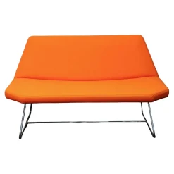 Bank Otto Bezug Orange Gestell Stahl