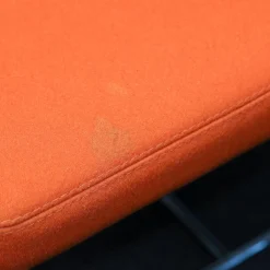 Bank Otto Bezug Orange Gestell Stahl