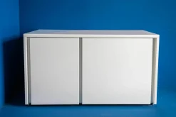 Bank Stripes MDF Lackiert Schneeweiß