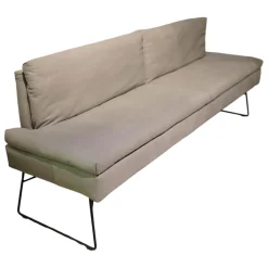 Bank WK 790 11717 C190 Leder LK60 Z7821 Beige Schlittengestell Metall Schwarz M99