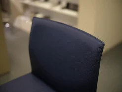 Barhocker Glooh Kunstleder Skai Ocean 4-Fuß Rundrohr Verchromt