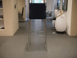 Barhocker Glooh Kunstleder Skai Ocean 4-Fuß Rundrohr Verchromt