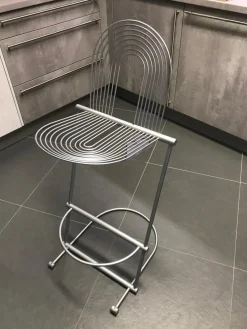 Barhocker Linus Metall Silberfarbig