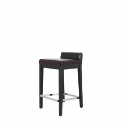 Barhocker Pasadena 65 Wenge Buche Leder Antique-Dunkelbraun
