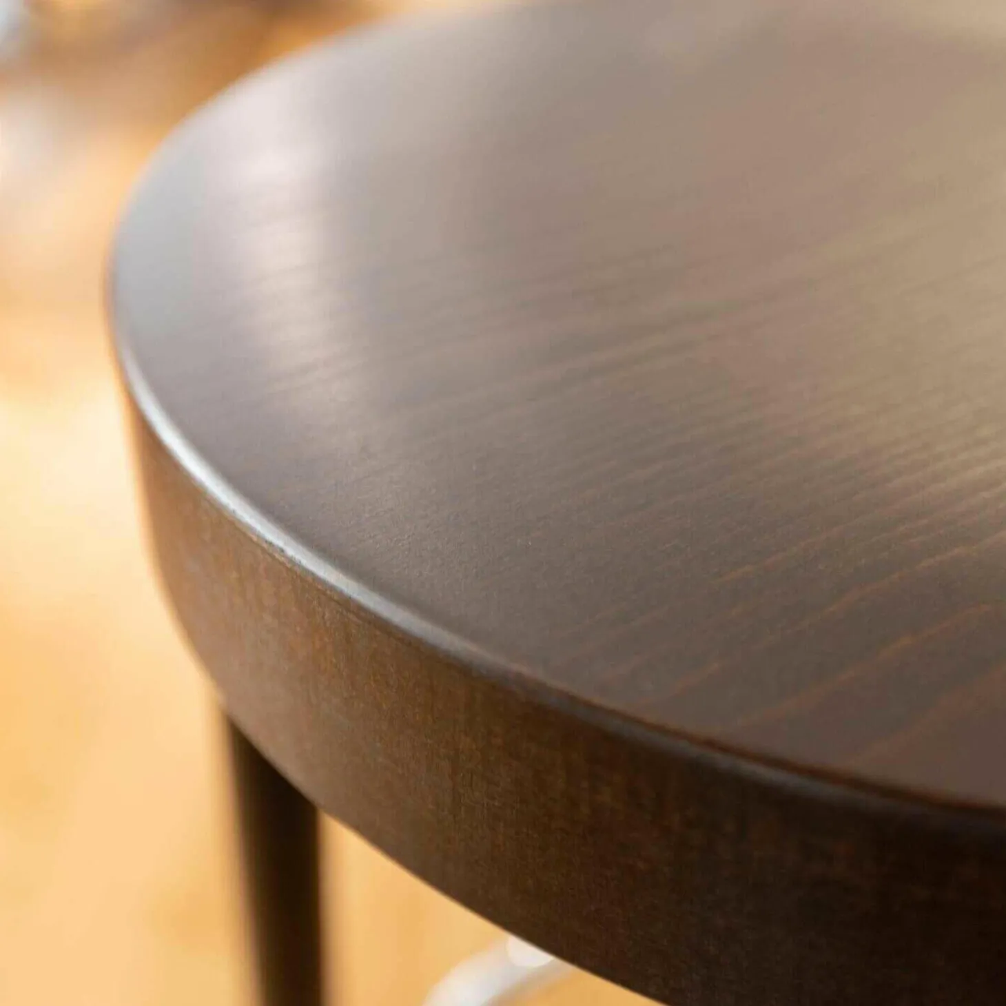 Barhocker Select Sitz Formsperrholz Sitzzarge Und Füße Buche Gebeizt Wenge Fußring Stahlrohr Verchr