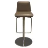 Barhocker Sinus Leder 40.20 Schlamm Tellerfuß Verchromt