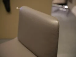 Barhocker Sinus Leder 40.20 Schlamm Tellerfuß Verchromt