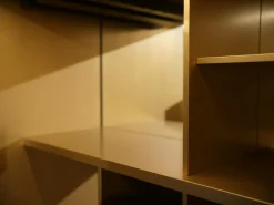 Barschrank Contur 3900 Lack 423 Gold Gebürstet Gestell Metall Anthrazit Schwarz