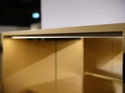 Barschrank Contur 3900 Lack 423 Gold Gebürstet Gestell Metall Anthrazit Schwarz