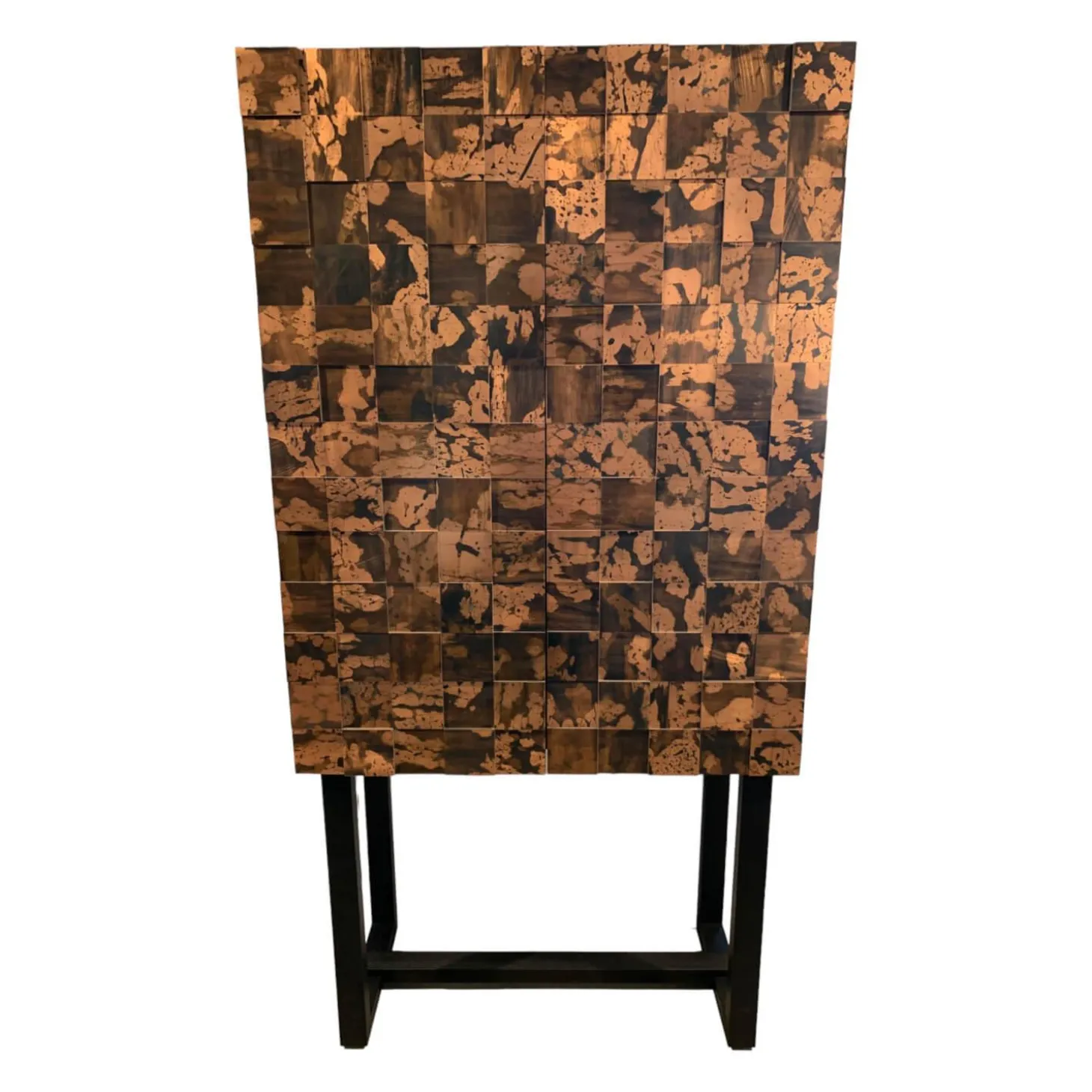 Barschrank Shape 40 Cuivre Quadrat Kupfer Oxidiert Patiniert Schutzlackiert