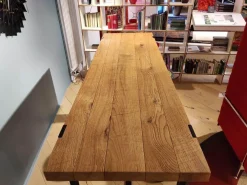 Bartisch Clamp Tischplatte Eiche Mit Metallgestell Schwarz Pulverbeschichtet