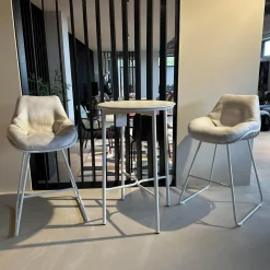 Bartisch Napoli Platte Dekton Sabbia Inklusive Barhocker Chill Stoff Diamond Calcutta Marble Beige