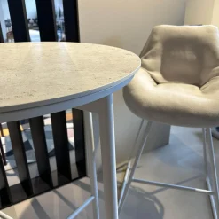 Bartisch Napoli Platte Dekton Sabbia Inklusive Barhocker Chill Stoff Diamond Calcutta Marble Beige