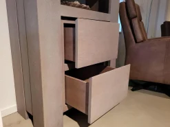 Bücherregal Markant Eiche Massiv Silver Grey