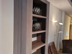 Bücherregal Markant Eiche Massiv Silver Grey