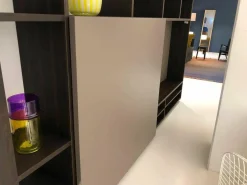 Bücherregal System Structure W40 Eucalyptus mit Schiebetür